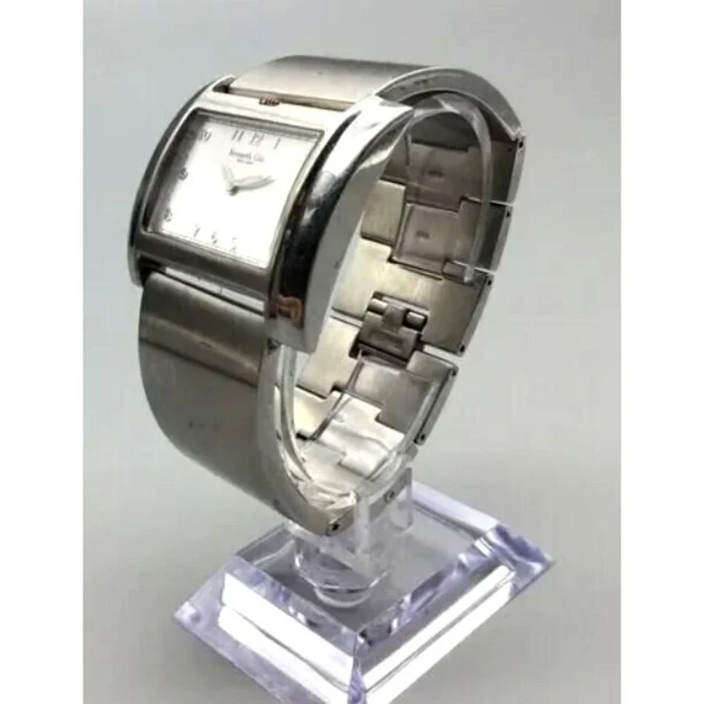Kenneth Cole New York Watch Vintage Stainless Steel With Box Booklet KC4349